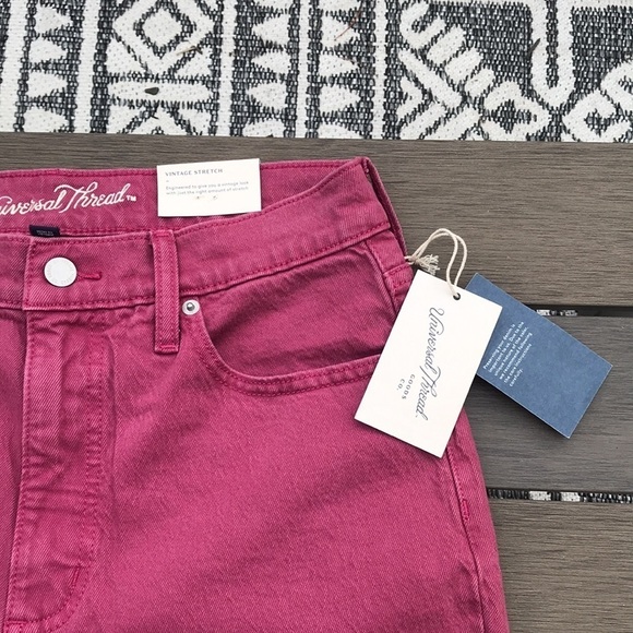 Universal thread new vintage straight jeans pink rose nwt - Picture 4 of 11